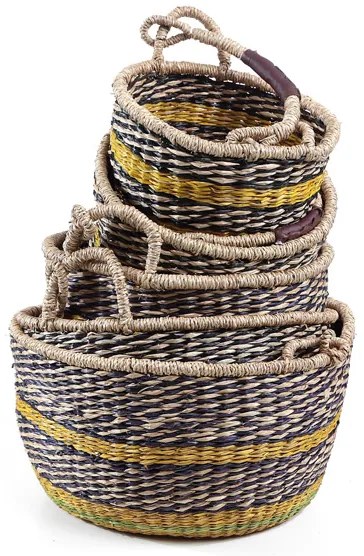 Σετ 5 Καλάθια Brandy (40x40x22)+(35x35x20)+(30x30x18)+(25x25x16)+(20x20x14) Soulworks 0680008
