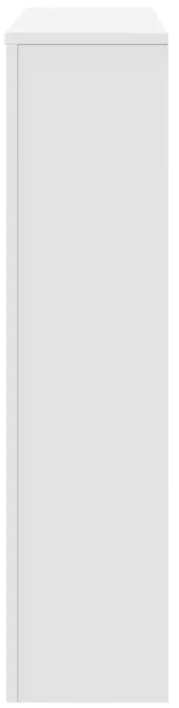 vidaXL Κάλυμμα Καλοριφέρ Λευκό 175x20x82 εκ. από Επεξεργασμένο Ξύλο