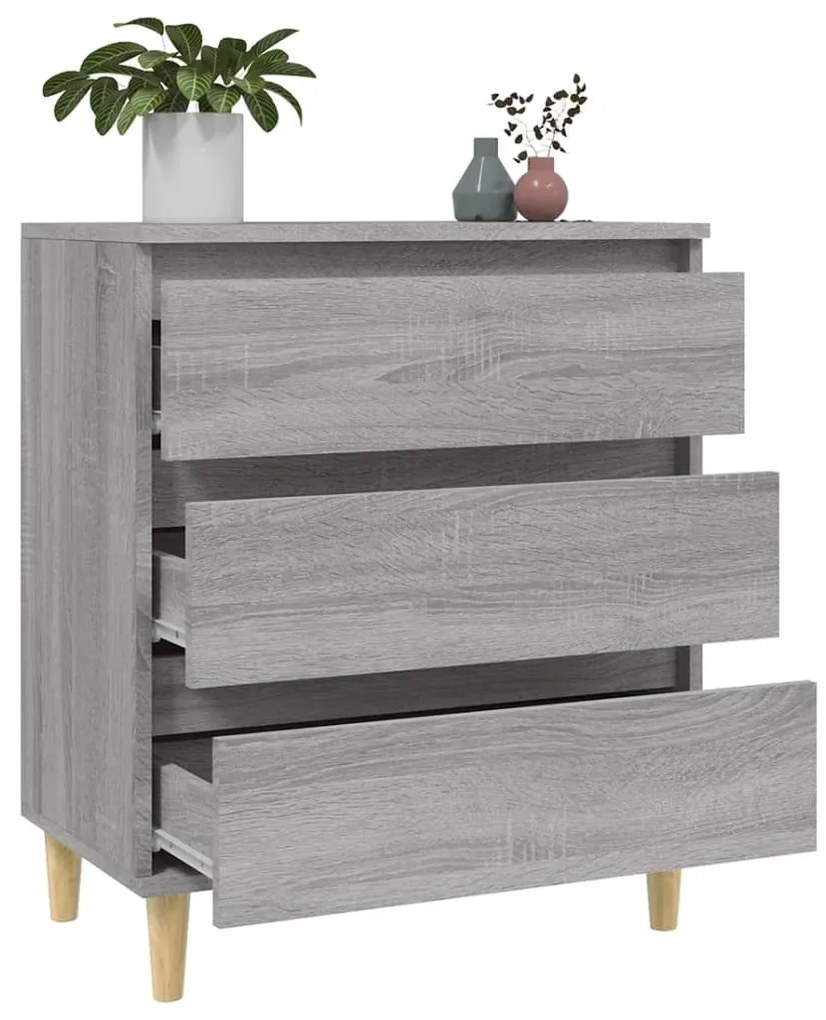 vidaXL Ντουλάπι Γκρι Sonoma 60x35x70 εκ. από Επεξεργασμένο Ξύλο