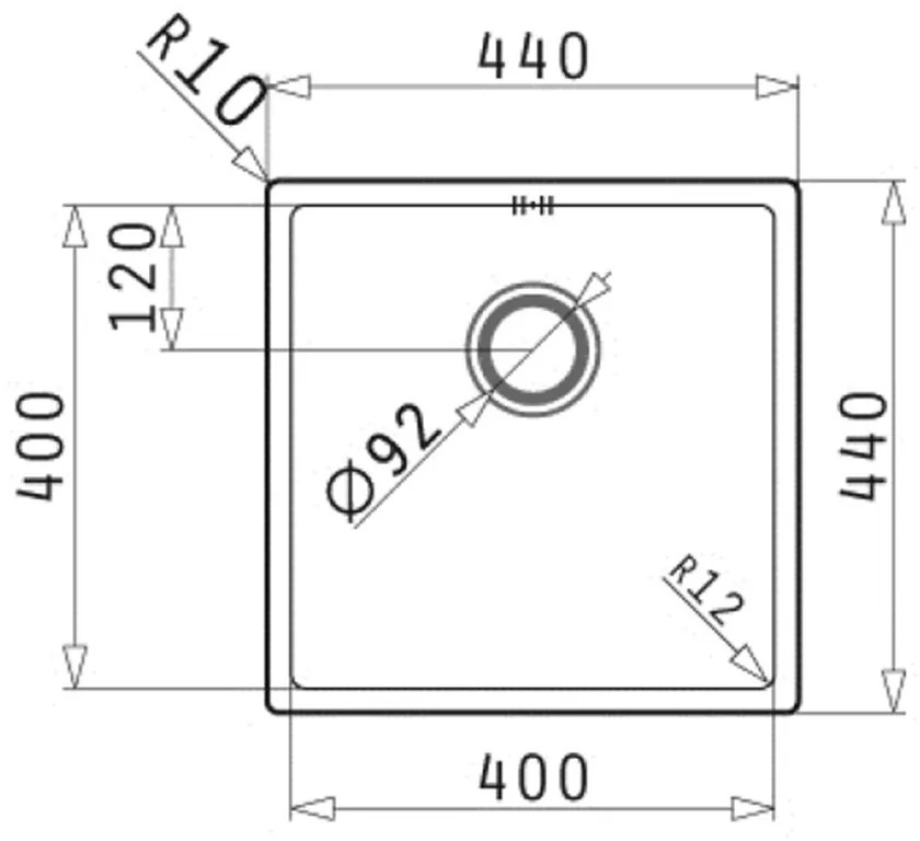 Νεροχύτης Pyramis Astris Colora 1B-Gun Metal-Μήκος: 40 εκ.