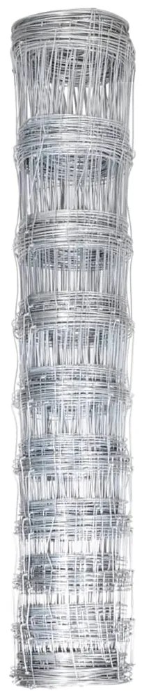 vidaXL Συρματόπλεγμα Περίφραξης Ασημί 50 x 1,2 μ. Γαλβανισμένο Ατσάλι