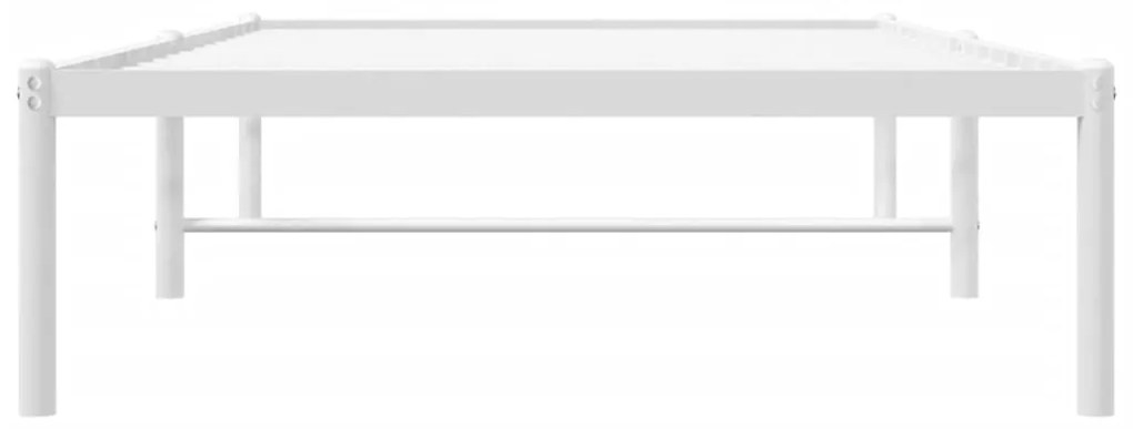 vidaXL Πλαίσιο Κρεβατιού Λευκό 90 x 190 εκ. Μεταλλικό