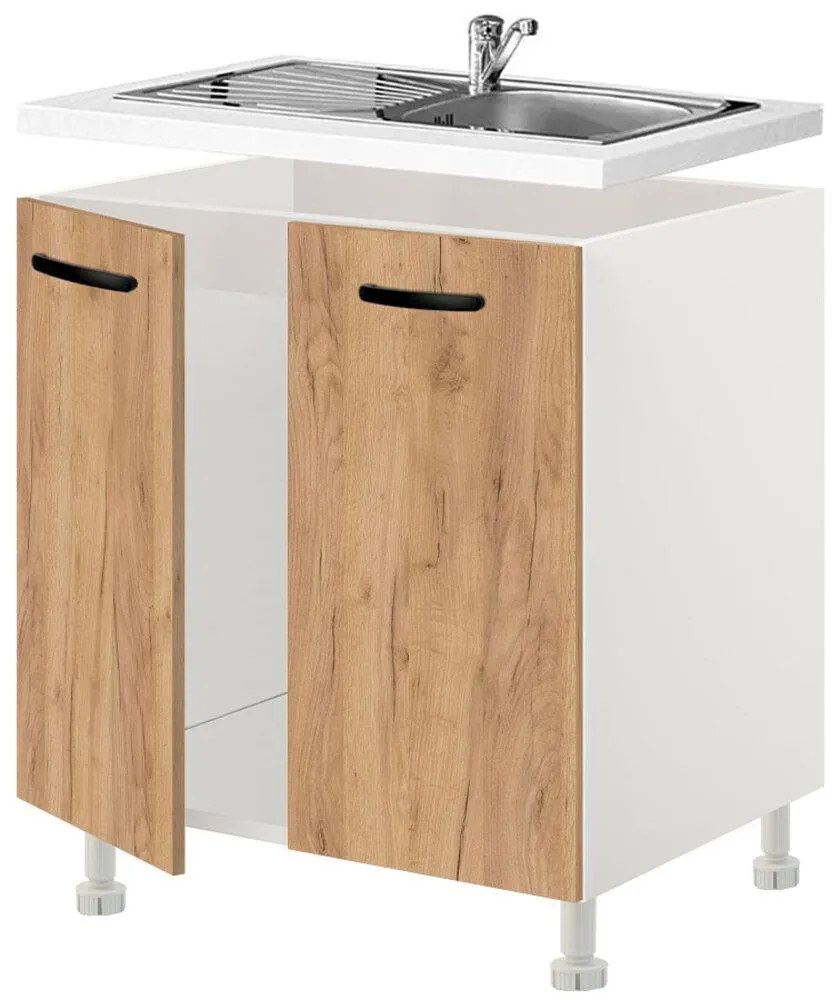 Floor cabinet Sink Emma 80 cm Μελί