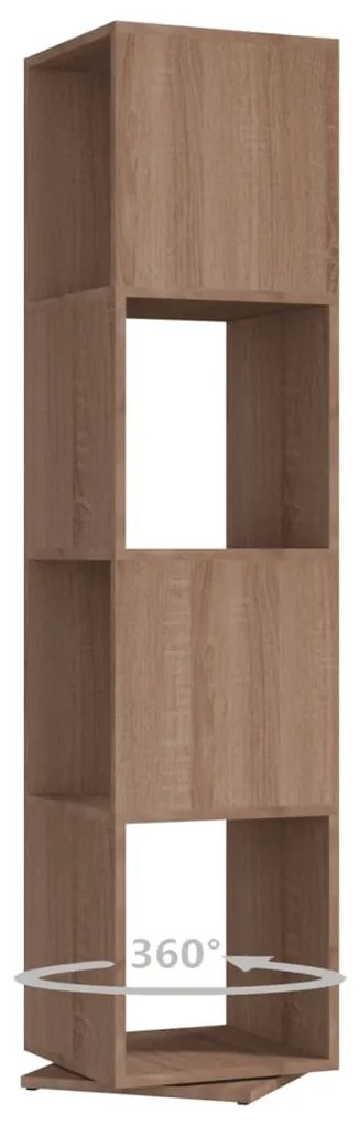 vidaXL Ντουλάπι Περιστρ. Sonoma Δρυς 34,5x34,5x147,5 εκ. Μοριοσανίδα