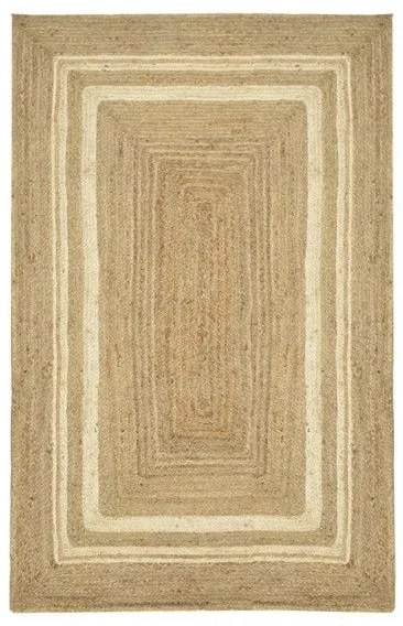 Χαλί Mazir Inart μπεζ-εκρού γιούτα 120x180x1εκ 302-000009 302-000009 Καφέ