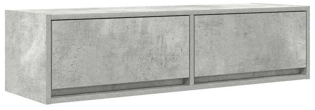 vidaXL Κομμάτι Τηλεόρασης Γκρι Σκυρόδεμα 100x31x25,5 εκ Επεξεργασμένο Ξύλο
