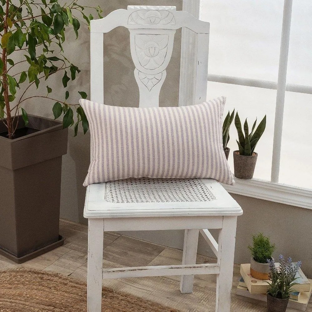 Μαξιλάρι Διακοσμητικό (Με Γέμιση) Guensa 07 Lila Teoran 30X50 Cotton-Polyester
