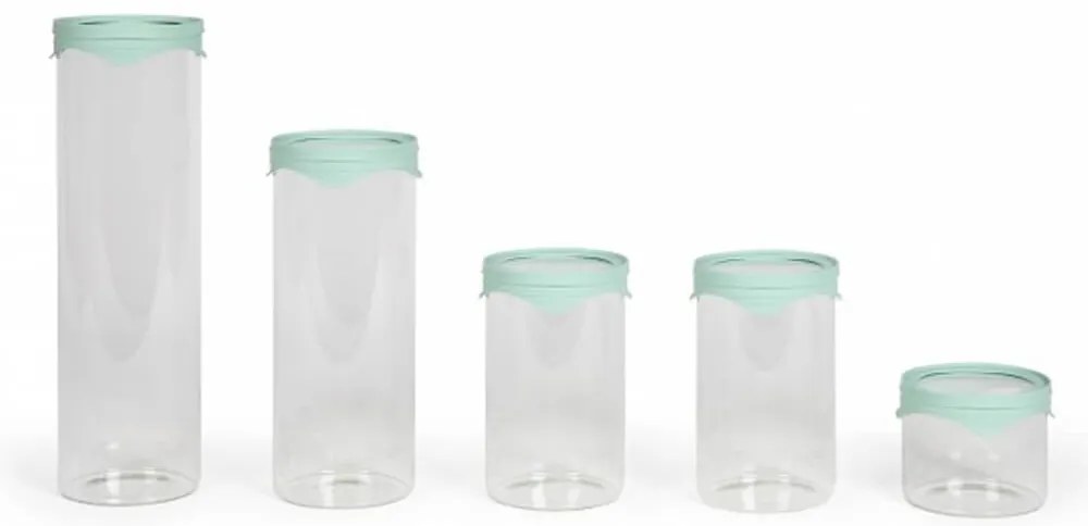 Σετ Γυάλινα Δοχεία Livoo MEN399 με χωρητικότητα 450ml, 1000ml, 1000ml, 1500ml, 2000ml - 5 τεμάχια