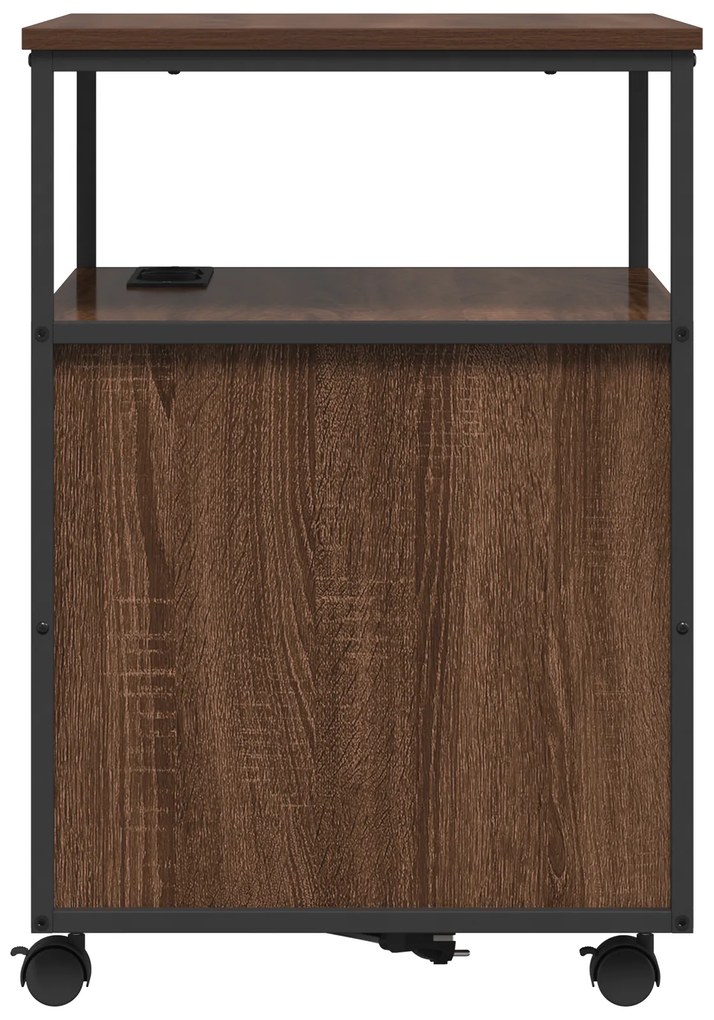 vidaXL Γραφείο Ντουλάπι Καφέ δρυς 60 x 46 x 67 εκ. Επεξεργασμένο ξύλο
