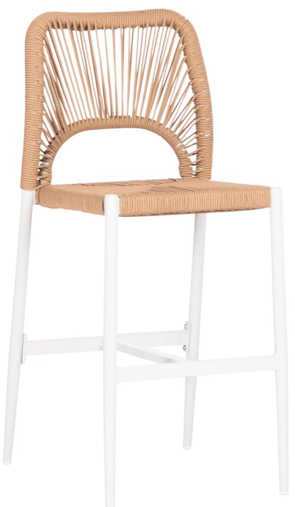 ΣΚΑΜΠΟ ΜΠΑΡ ΜΕΣ.ΥΨΟΥΣ NOJO HM5920.01 ΛΕΥΚΟ ΑΛΟΥΜΙΝΙΟ--ΜΠΕΖ ΣΥΝΘ.RATTAN 40x55.5x99Yεκ