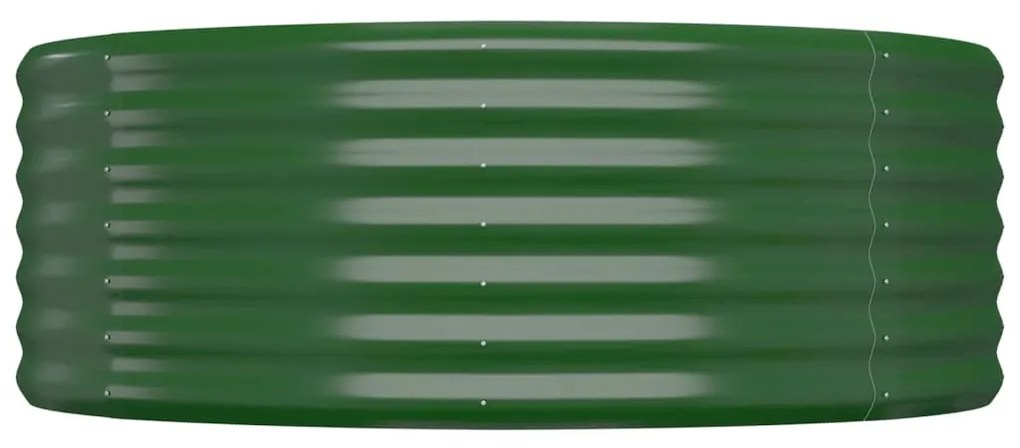 vidaXL Ζαρντινιέρα Πράσινο 175x100x36εκ. Γαλβανισμένος χάλυβας
