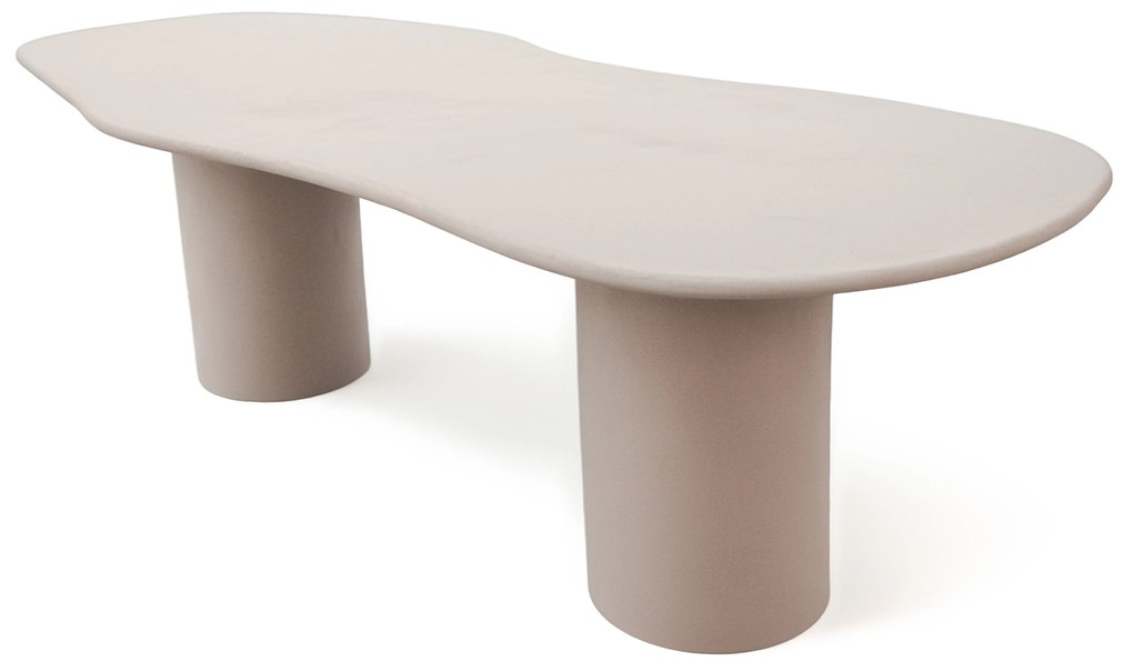 Τραπεζαρία Maranola - Ξύλο MDF Με Όψη Τσιμέντου Γκρεζ W96 x L200 x H76 cm HOUSE NORDIC