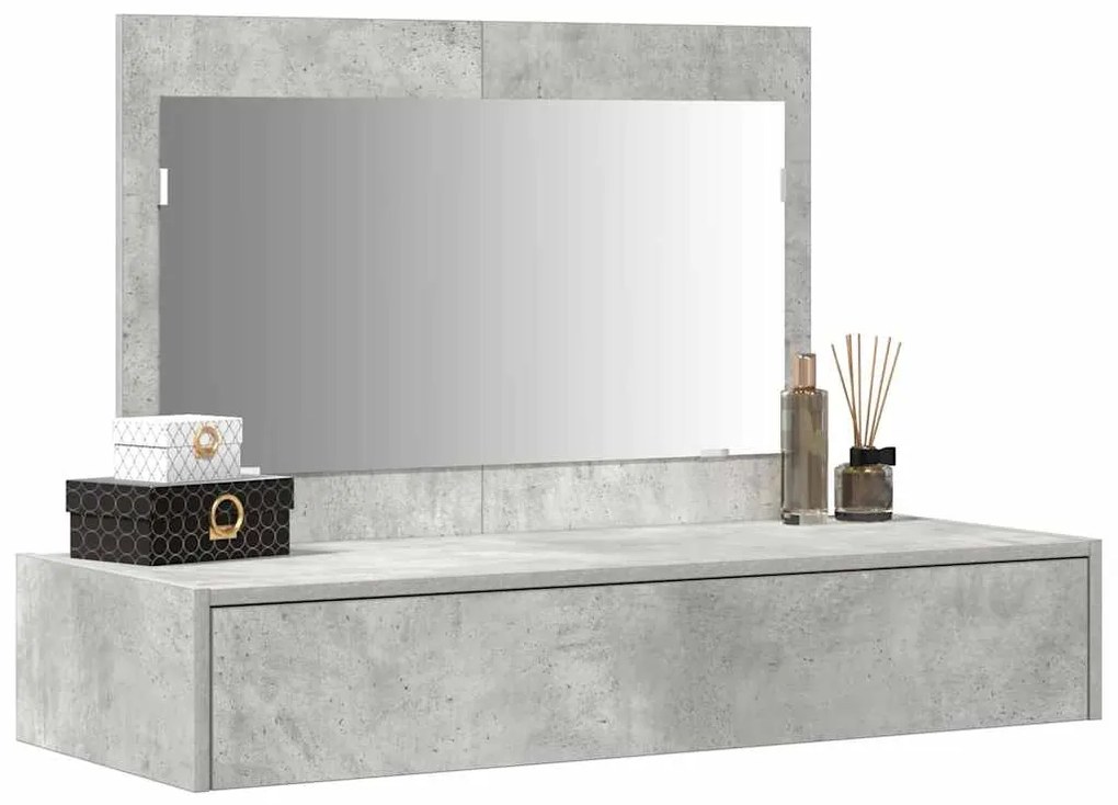 vidaXL Τραπέζι περιποίησης Γκρι 100 x 40 x 70 εκ. Επεξεργασμένο ξύλο