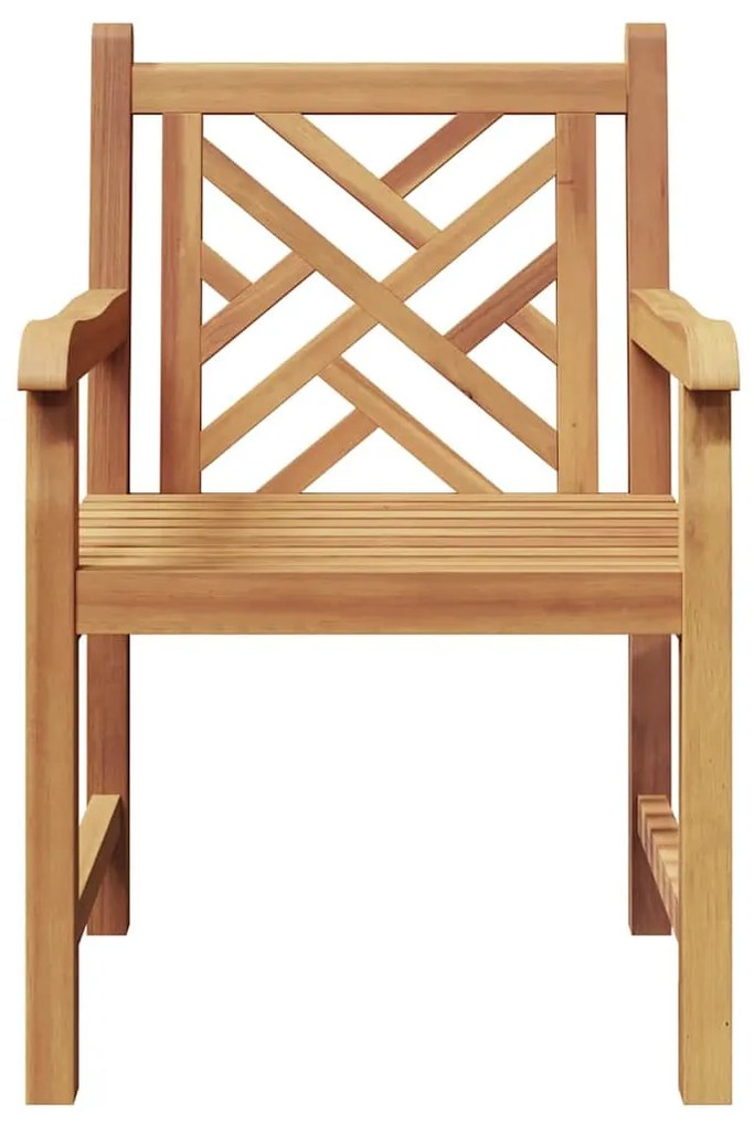 vidaXL Καρέκλα 2 pcs Καφέ 60 x 58 x 90 εκ Στερεό Ξύλο Τίκ