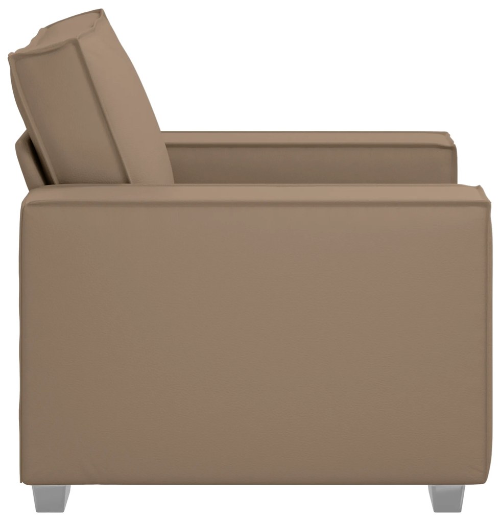 vidaXL Καρέκλα Sofa καφέ 59 εκ σε ψεύτικο δέρμα