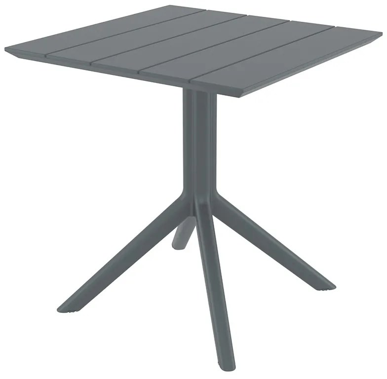 PARIS DARK GREY 70X70X74εκ. ΤΡΑΠΕΖΙ ΠΟΛ/ΝΙΟΥ 70X70X74εκ.