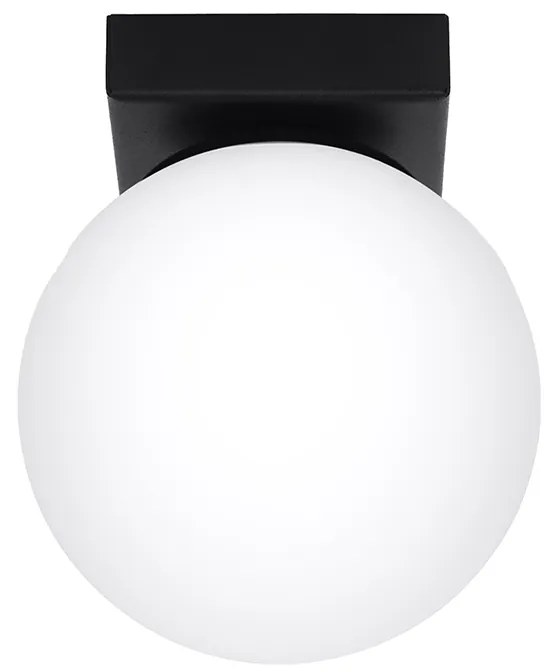 Sollux Φωτιστικό οροφής Yoli 1,χάλυβας/γυαλί,1xG9/12w,μαύρο