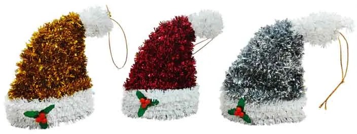 Χριστουγεννιάτικα Καπελάκια Διακοσμητικά 14cm – Christmas Decorative Hats