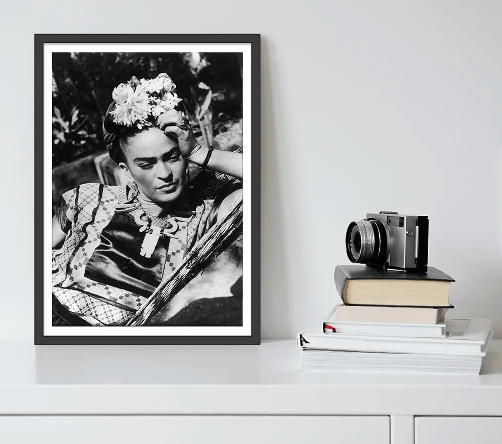 Πόστερ &amp;  Κάδρο Frida Kahlo Black and White MV061 30x40cm Εκτύπωση Πόστερ (χωρίς κάδρο)