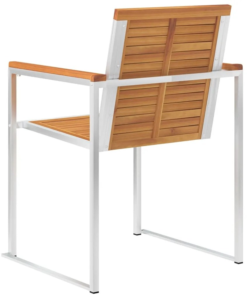 vidaXL Καρέκλες Κήπου 6 τεμ. από Μασίφ Ξύλο Ακακίας με Μαξιλάρια