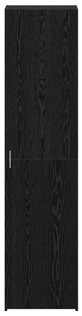 vidaXL Highboard Μαύρη δρυς 45 x 42.5 x 185 εκ. Επεξεργασμένο ξύλο