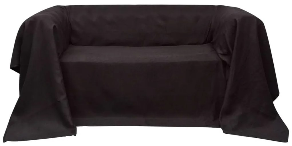 Κάλυμμα Καναπέ Καφέ 270 x 350 εκ. από Micro-suede