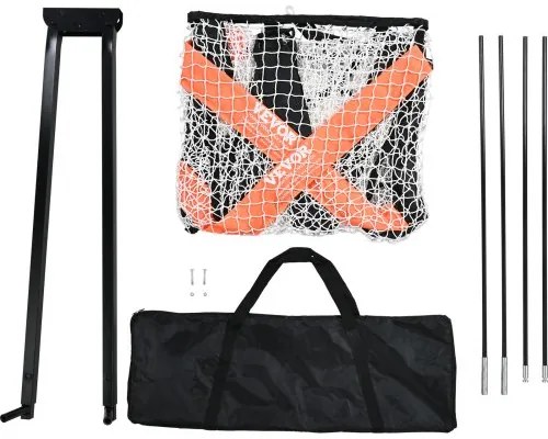 VEVOR Lacrosse Goal, 6&#039; x 6&#039; Lacrosse Net, Portable Lacrosse Goal with Carry Bag, Fiberglass Rod Backyard Lacrosse Training Equipment, Easy Setup Collegiate Goal, Perfect for Youth Adult Training