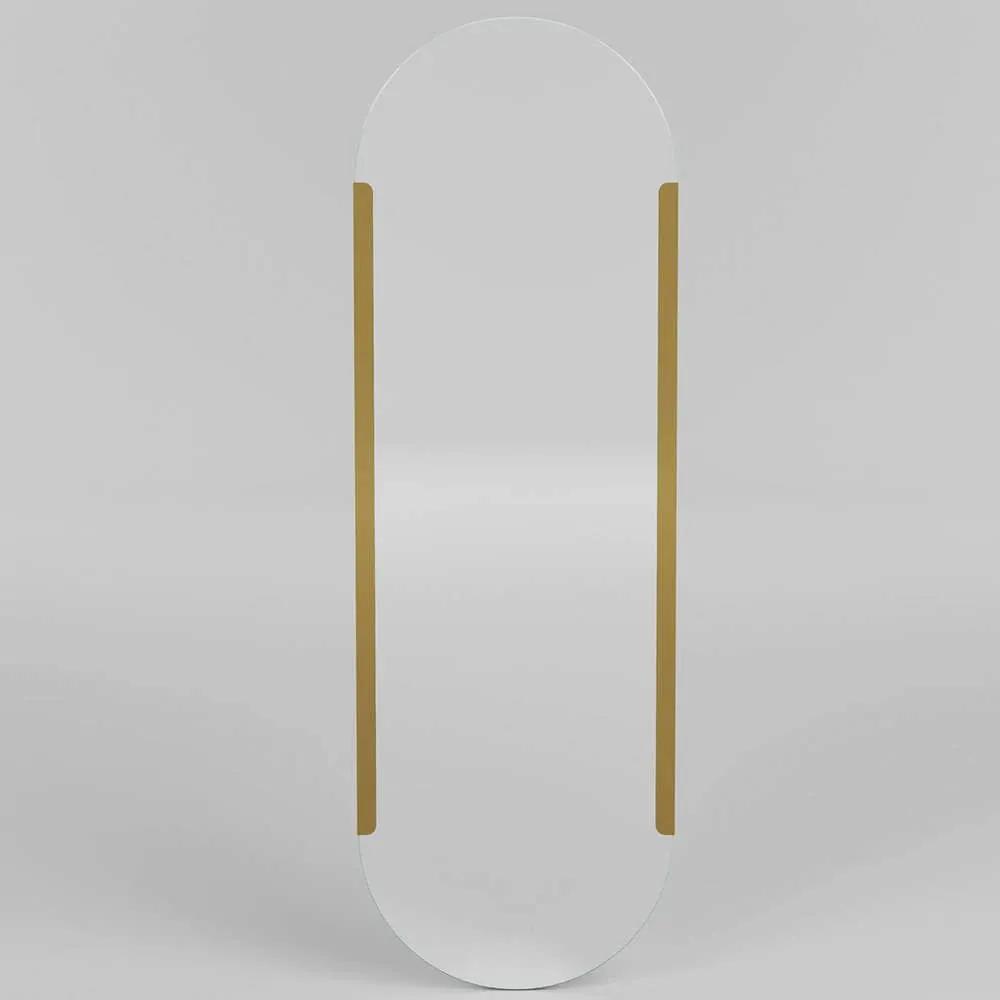 Καθρέπτης Τοίχου Caprice 552NOS2336 50x150cm Gold Aberto Design Μέταλλο