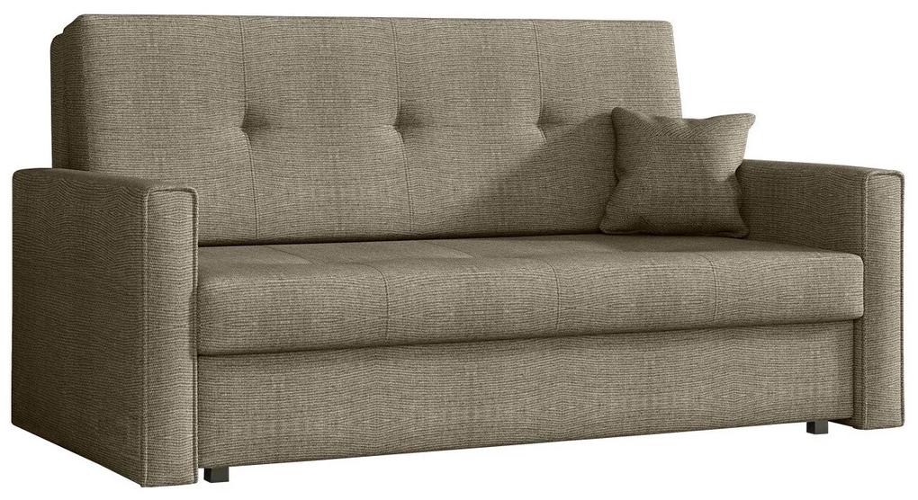 Καναπές κρεβάτι Columbus 109, Αριθμός θέσεων: 2, Αποθηκευτικός χώρος, Γκρι, 85x153x98cm, 67 kg, Πόδια: Μέταλλο, Έπιπλα ήδη συναρμολογημένα