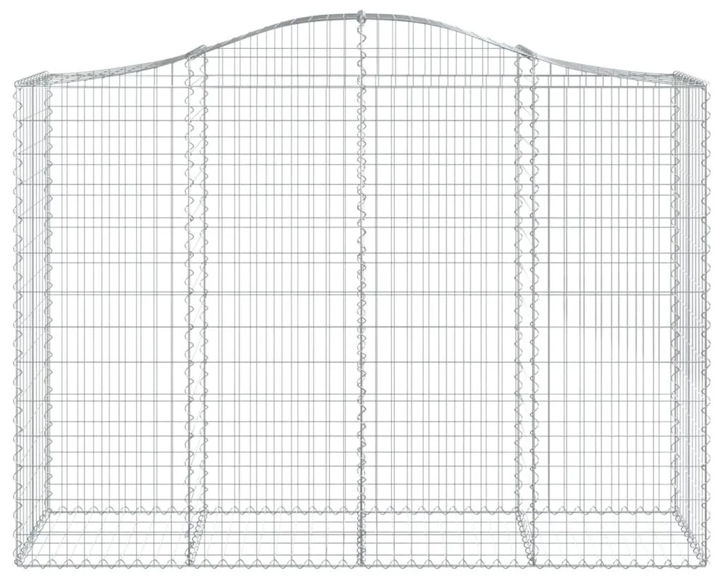 vidaXL Συρματοκιβώτια Τοξωτά 14 τεμ. 200x50x140/160 εκ. Γαλβαν. Ατσάλι