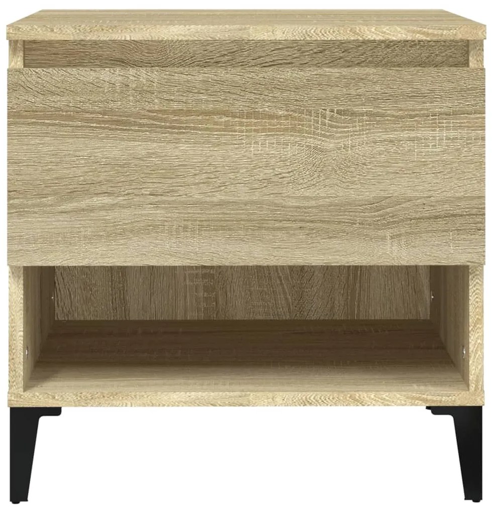 vidaXL Βοηθητικό Τραπέζι Sonoma Δρυς 50x46x50 εκ. Επεξεργασμένο Ξύλο