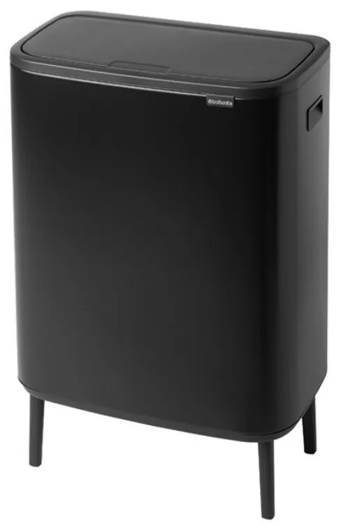 Κάδος απορριμμάτων Brabantia Bo Touch Hi 60L, Ματ Μαύρο