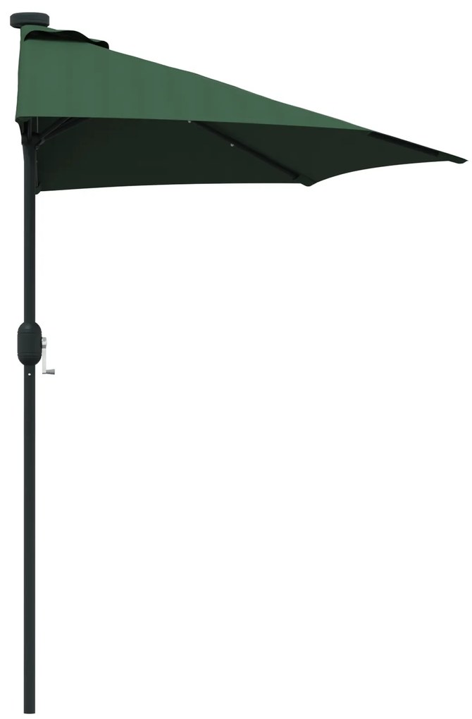 vidaXL Ομπρέλα Κήπου Πράσινο 294 x 150 x 223 εκ ύφασμα