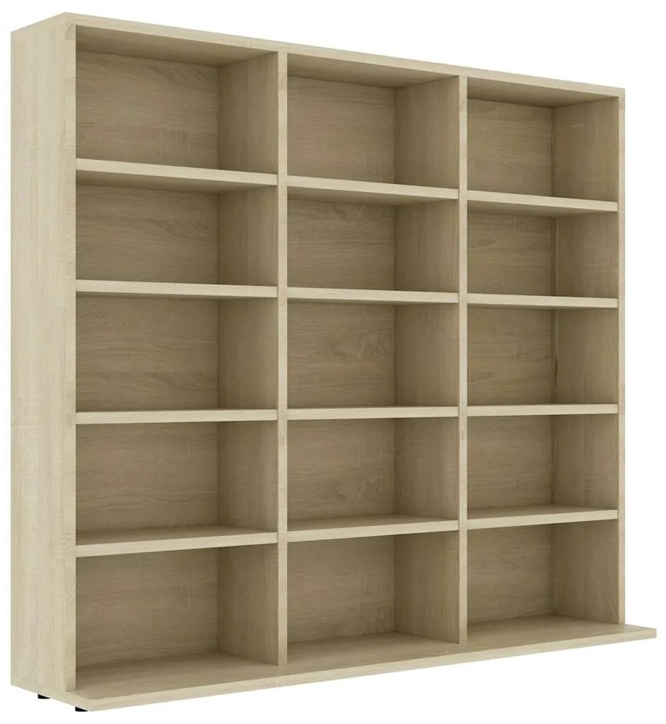 vidaXL Έπιπλο για CD Χρώμα Sonoma Δρυς 100x23x89,5 εκ. από Επεξ. Ξύλο
