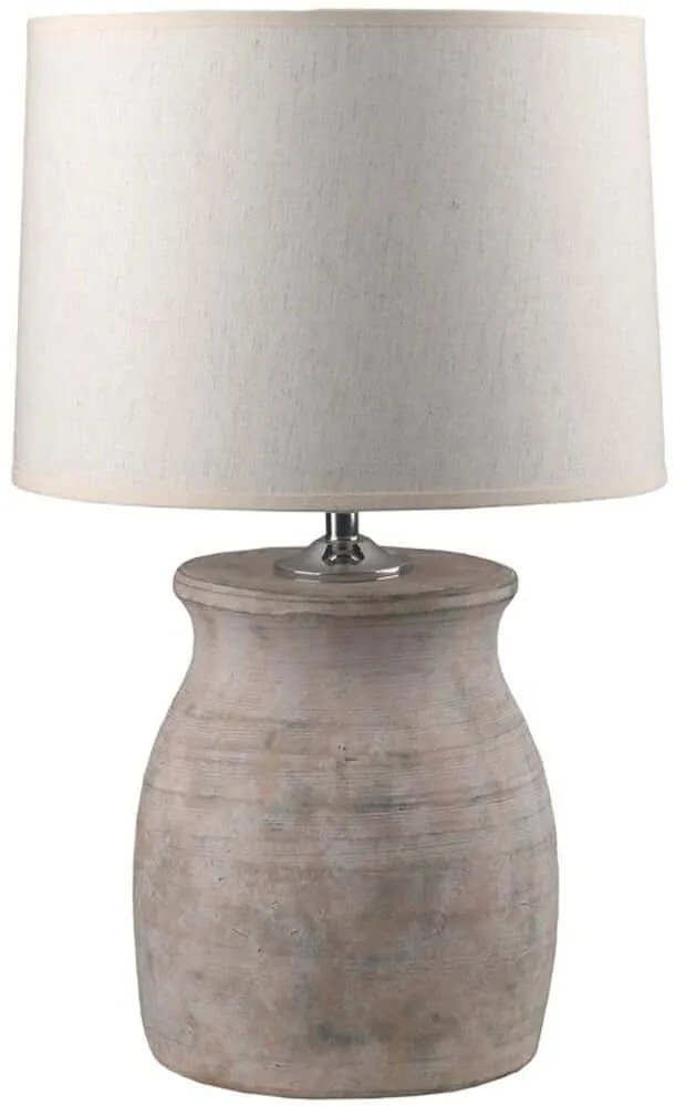 Φωτιστικό Επιτραπέζιο Ilida 032192 26x26x59cm Ε27 40W Grey-Beige