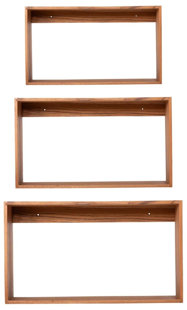 ΡΑΦΙΕΡΑ CHENGIS HM9830 3ΤΜΧ ΞΥΛΟ TEAK ΣΕ ΦΥΣΙΚΟ ΧΡΩΜΑ 60x20x38Υεκ