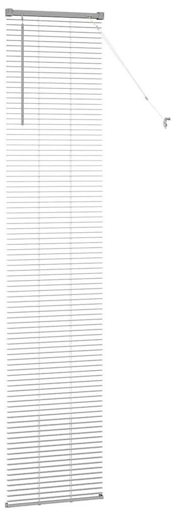 vidaXL Ρολό Παραθύρου με κουρτίνες Ασημί Αλουμίνιο