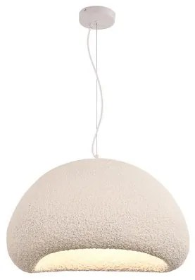 Κρεμαστό Φωτιστικό Οροφής 1xE27 Λευκό Fiberglass Φ40cm 4067-C InLight -4067-C-Λευκό 4067-C