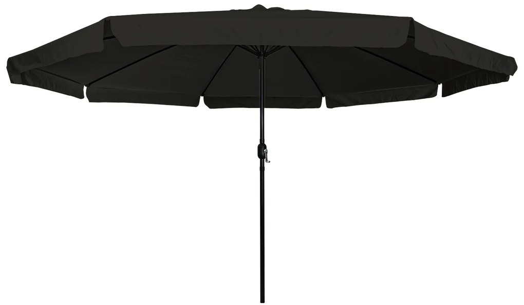 vidaXL Παράσολι Κήπου ø395 x 245 cm Μαύρο