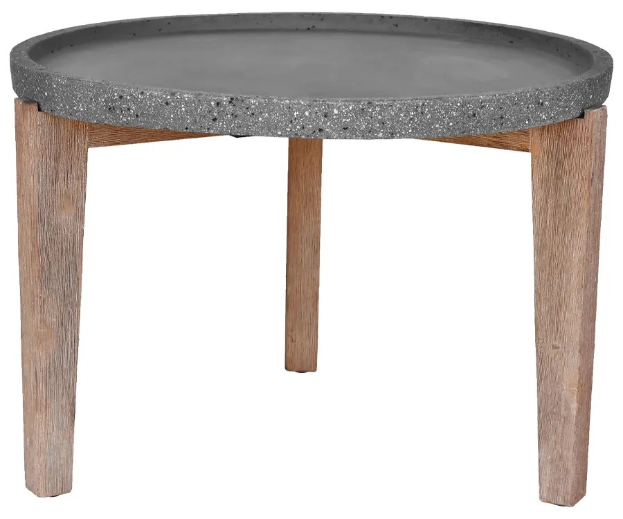 ORRIN COFFEE TABLE ΑΝΘΡΑΚΙ ΦΥΣΙΚΟ 73x73xH48cm