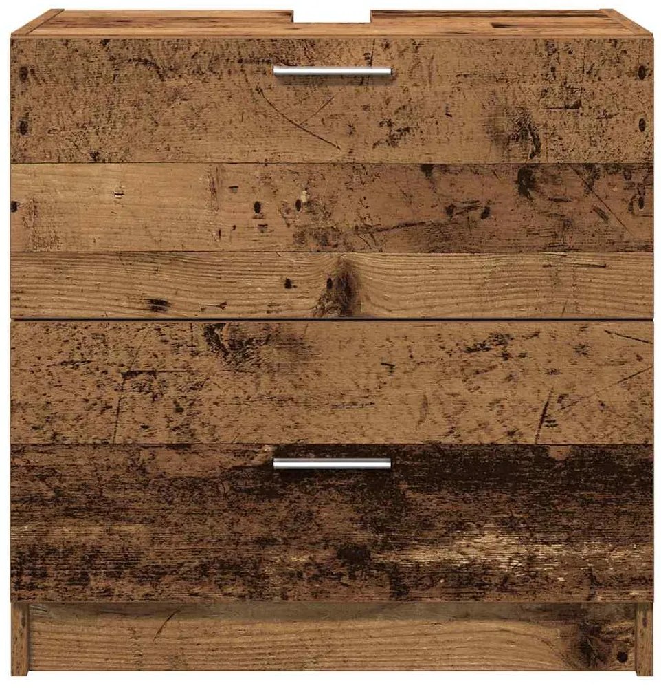 vidaXL Ντουλάπι Νεροχύτη Παλιό Ξύλο 59 x 37 x 59 cm Επεξεργασμένο ξύλο