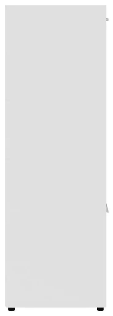 vidaXL Βιβλιοθήκη Λευκή 90 x 30 x 90 εκ. από Επεξ. Ξύλο