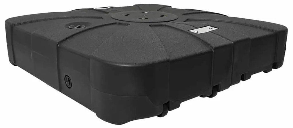 vidaXL Σετ Βάσης Ανεμογεννήτριας 2 pcs Μαύρο 88 x 88 x 19 εκ. Πλαστικό