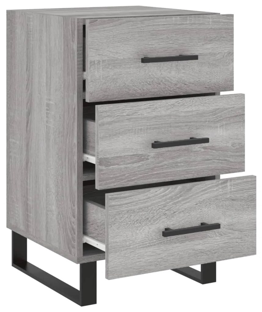vidaXL Κομοδίνο Γκρι Sonoma 40 x 40 x 66 εκ. από Επεξεργασμένο Ξύλο