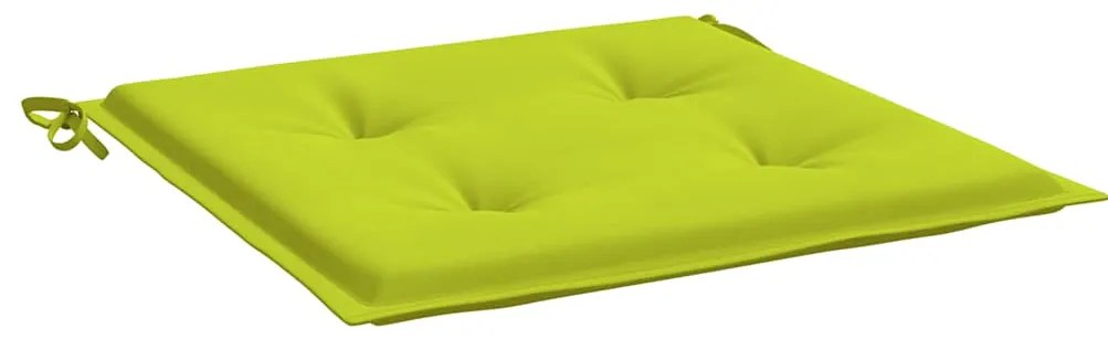 vidaXL Μαξιλάρια Καρέκλας Κήπου 2 τεμ. Αν. Πράσινο 50x50x4 εκ. Ύφασμα