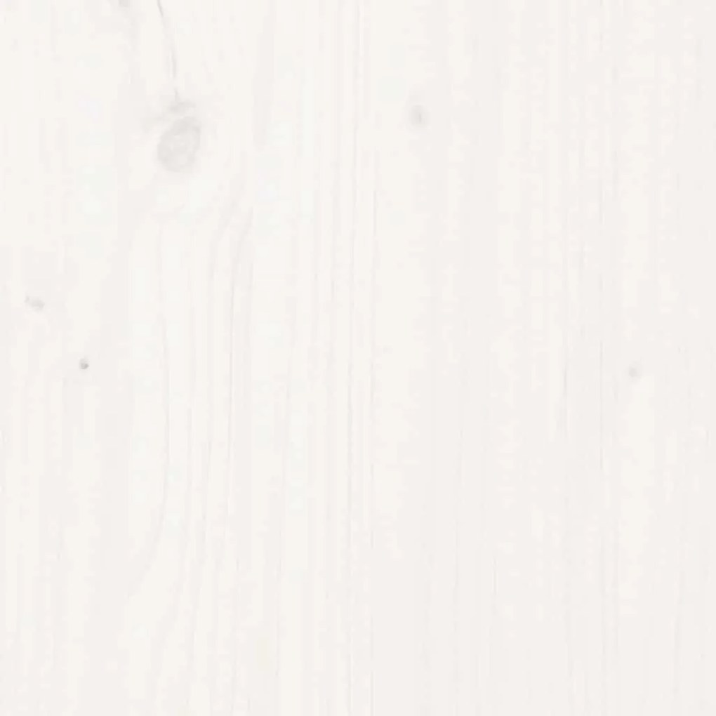 vidaXL Επιφάνεια Τραπεζιού Τετράγωνη Λευκή 50x50x2,5 εκ. Μασίφ Πεύκο