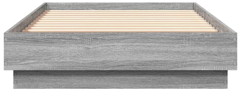 vidaXL Πλαίσιο Κρεβατιού Γκρι Sonoma 75x190 εκ. Επεξεργασμένο Ξύλο