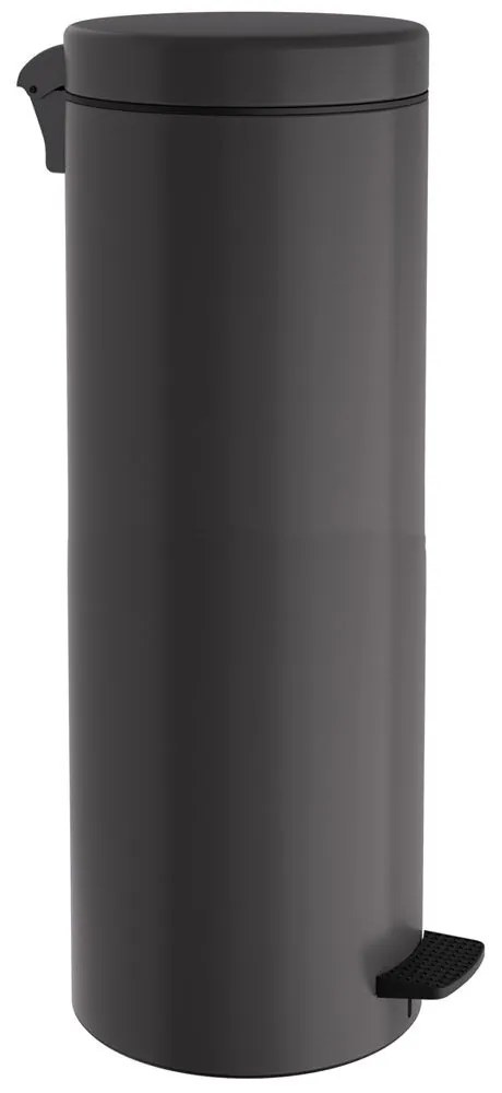 Κάδος Απορριμμάτων Soft Close 2565-113 Φ25x65cm 30lt Matt Anthracite Pam&amp;Co Stainless Steel