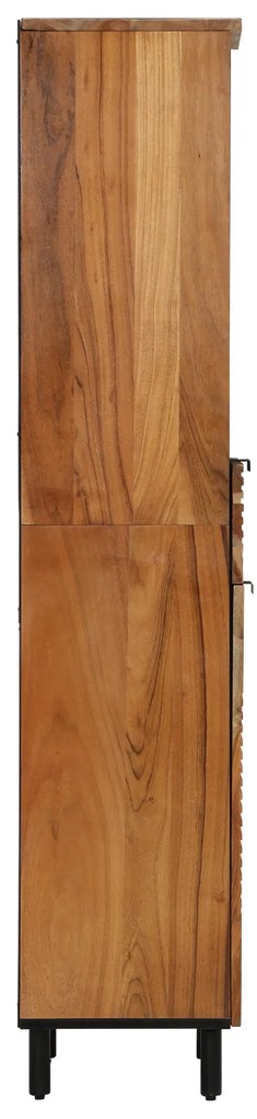 vidaXL Ντουλάπα Μπάνιου 38x33x160 εκ. Μασίφ Ξύλο Ακακίας