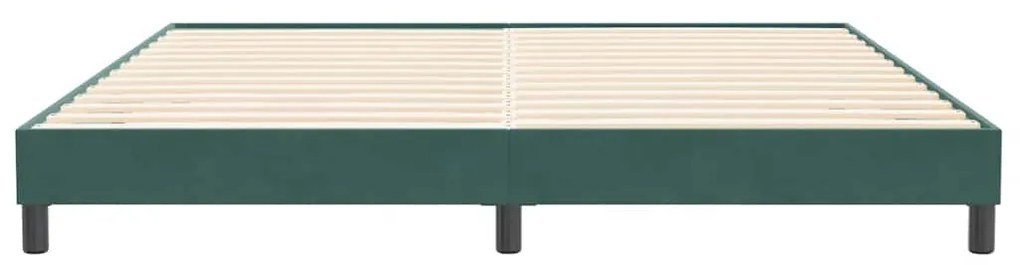 Κρεβάτι Boxspring χωρίς Στρώμα Σκούρο Πράσινο 200x210εκ 3315846